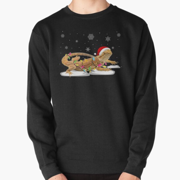 Bearded Dragon Funny Christmas Ornament Gift Ugly Sweater Pullover Sweatshirt