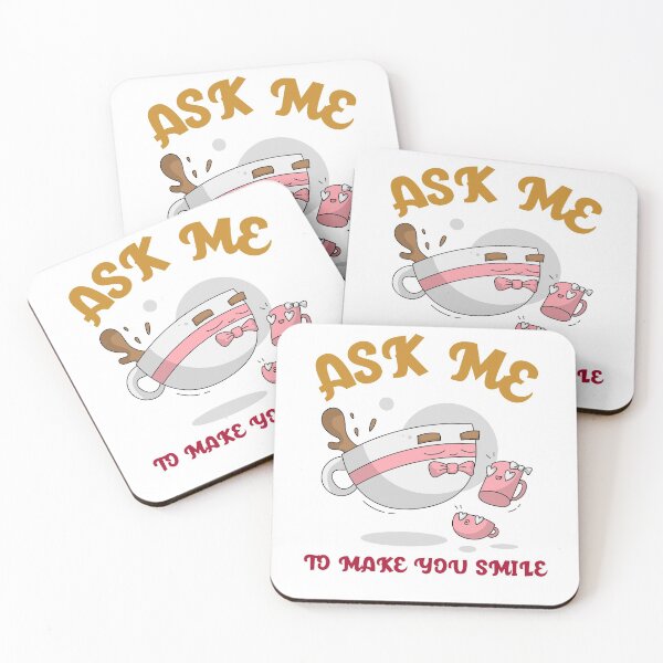 Item preview, ask me to make you smile - cute mug character designed and sold by ChaseCoClothing.