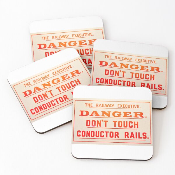 Item preview, Vintage electric railway warning sign designed and sold by Random Railways.