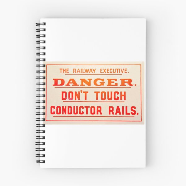 Item preview, Vintage electric railway warning sign designed and sold by Random Railways.