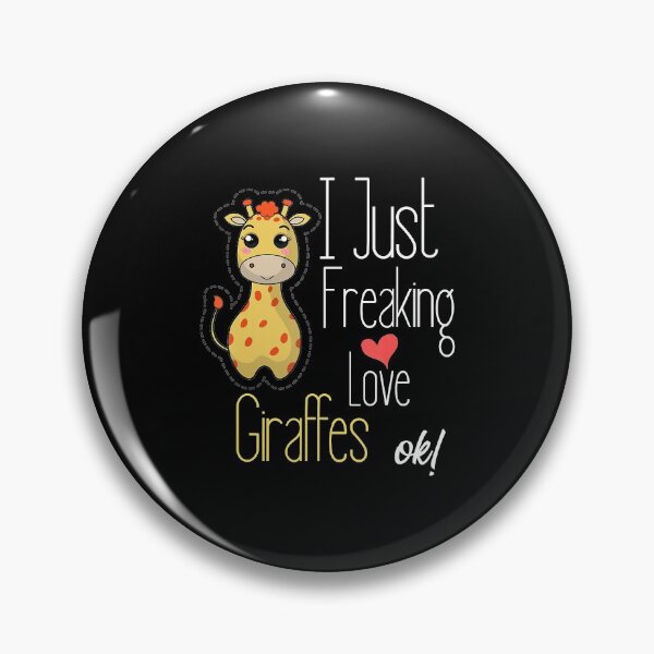 Item preview, Funny Giraffe T-shirt - I Freaking Love Giraffes T-Shirt designed and sold by EveElliott.