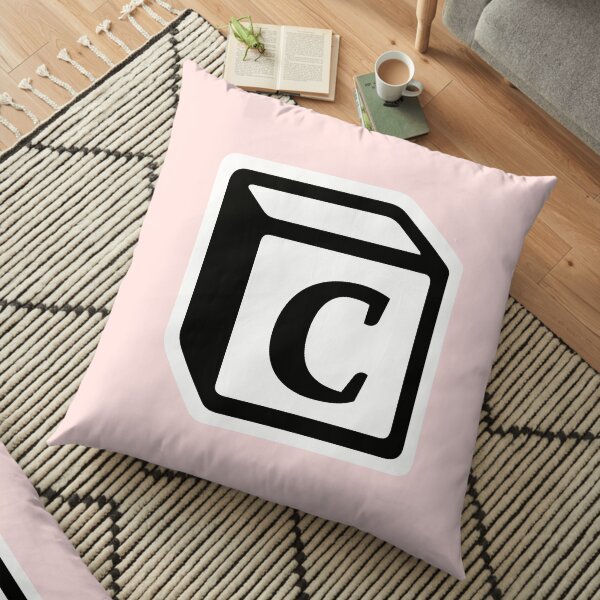 Letter "C" Block Personalised Monogram Floor Pillow