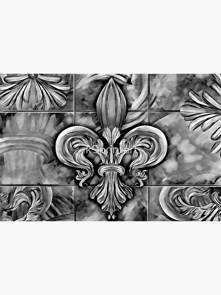 Vintage Fleur-de-lis ornament by k9printart