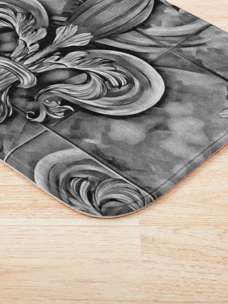 Alternate view of Vintage Fleur-de-lis ornament Bath Mat