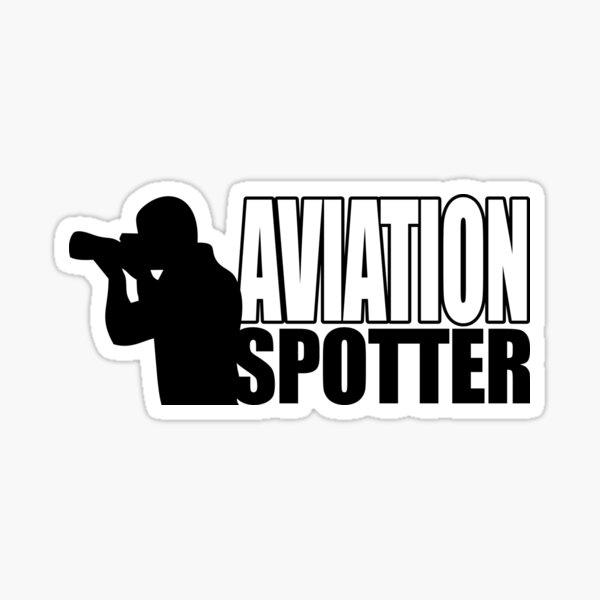 Aviation spotter photo Sticker