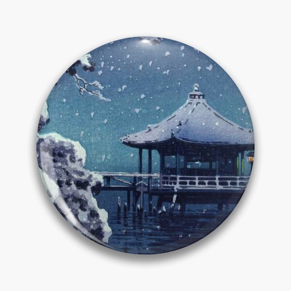 Item preview, Tsuchiya Koitsu - Snow at the Ukimido, Katada designed and sold by ArtExpression.