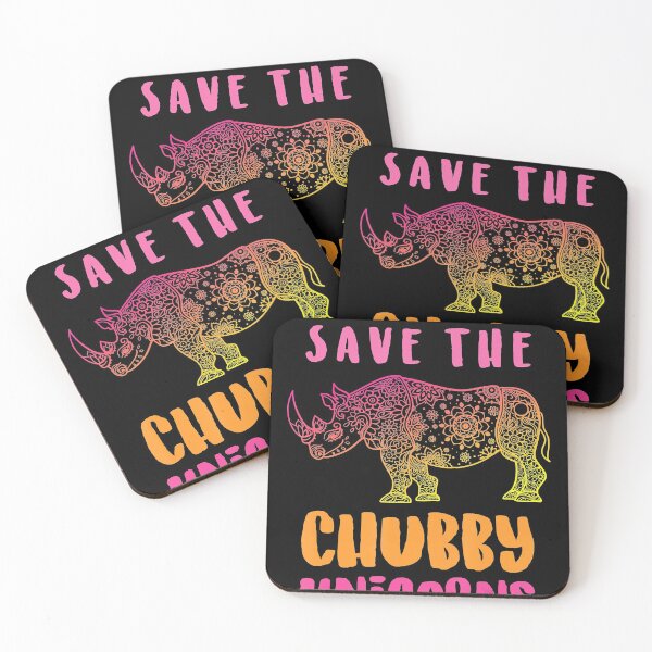 Item preview, Funny Rhino Save The Chubby Unicorns Animal Rights Humorous T-Shirt designed and sold by EveElliott.