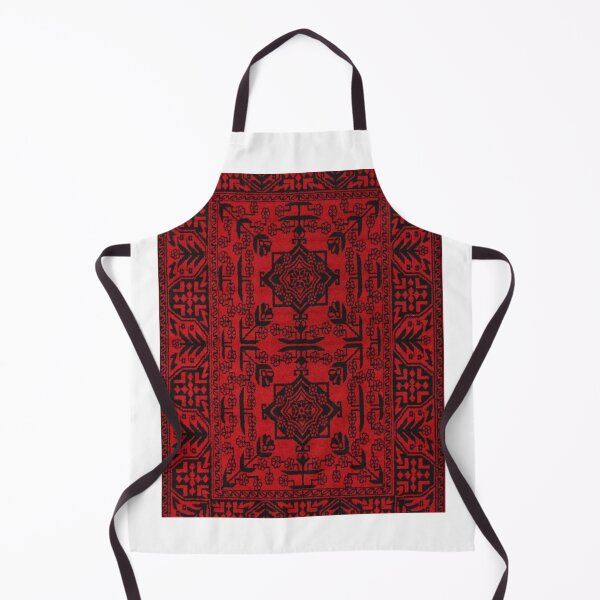 Item preview, Red color afghan silk rug design designed and sold by aysha Irshad.