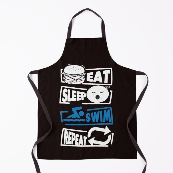 Item preview, eat sleep swim repeat swimmer gift designed and sold by Majesticoo.