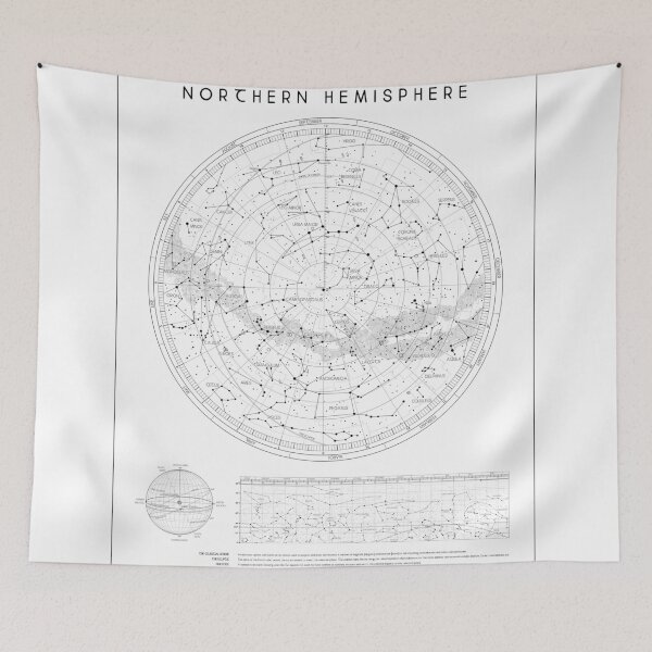 Item preview, NORTHERN HEMISPHERE STAR MAP designed and sold by IOMAprints.