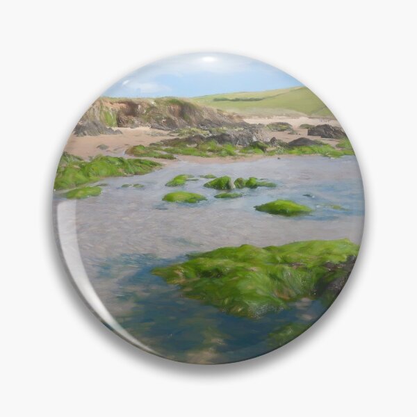 Item preview, Painterly image of Bantham Beach, Devon designed and sold by andrewroland.