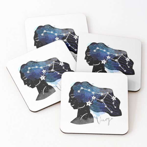 Item preview, Galaxy Virgo Star Sign - Watercolor designed and sold by MerchActually.