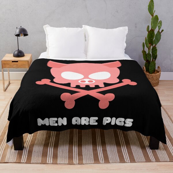 Item preview, Animal Skull Pig Skull Men Are Pigs Men Are Trash Statement Evil Pig designed and sold by Nathalie Aynié.