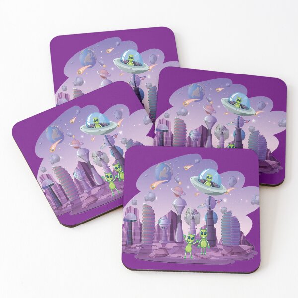 Item preview, Alien in space scene, Fun Gift designed and sold by murad2020.