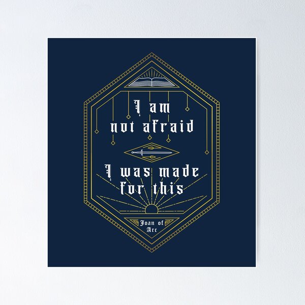Item preview, Saint Joan of Arc Quote designed and sold by Beltschazar.