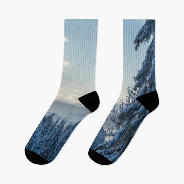 Item preview, Winter Landscape Mountains and Pine trees designed and sold by BloompodDesigns.