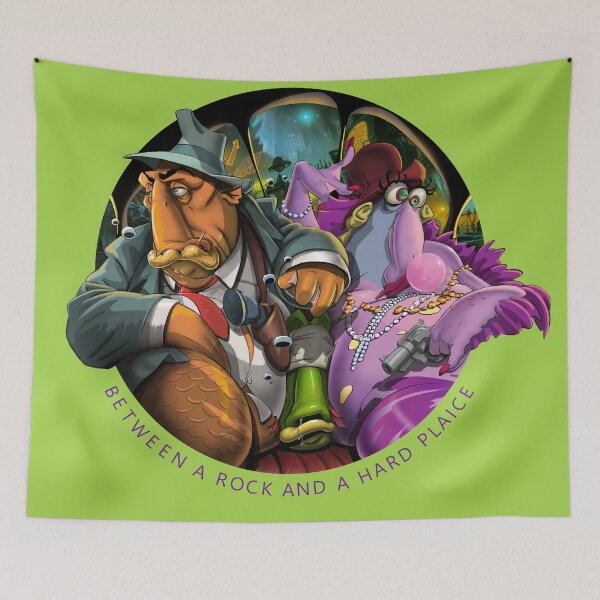 Item preview, Between a rock and a hard plaice                 designed and sold by Codfatherpart2.