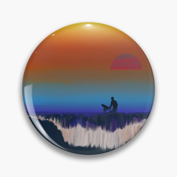 Item preview, Surfer at Sunset - Waiting for the Wave designed and sold by WibbleDesign.