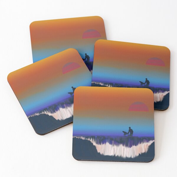 Item preview, Surfer at Sunset - Waiting for the Wave designed and sold by WibbleDesign.