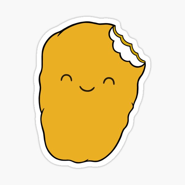 "Cute Chicken Nugget" Sticker for Sale by BaconPancakes21 Redbubble