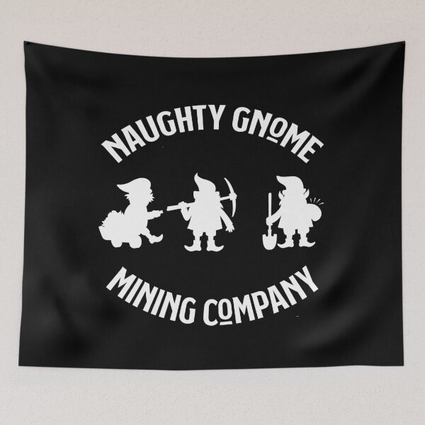 Item preview, Naughty Gnome Mining Company Funny Miner Cryptocurrency designed and sold by funnytshirtemp.