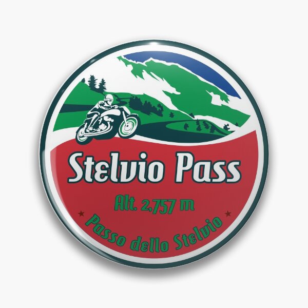 Item preview, Stelvio Pass Design - Italian Flag Colors designed and sold by ROADTROOPER.