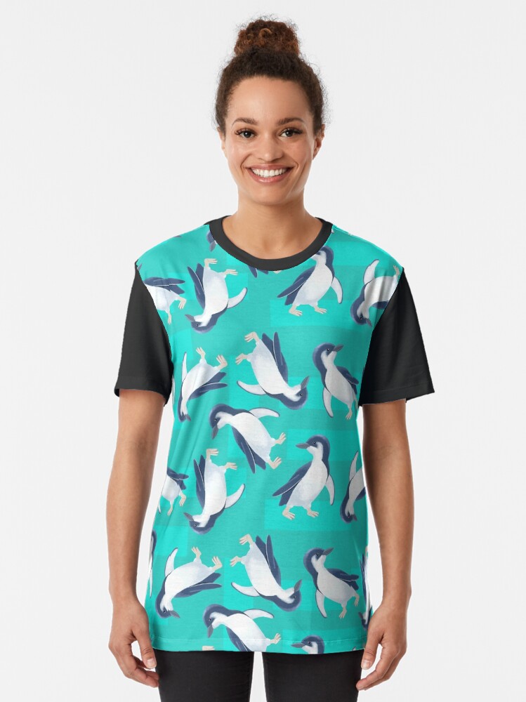 Alternate view of Cute Little Penguin Graphic T-Shirt