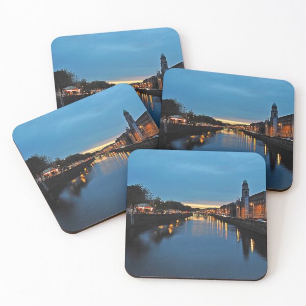 Item preview, Dublin. River Liffey at dusk designed and sold by Random Railways.