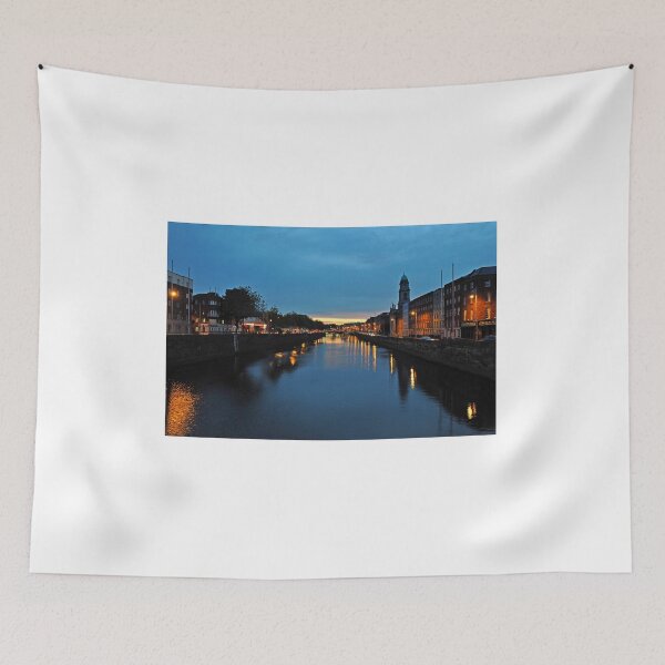 Item preview, Dublin. River Liffey at dusk designed and sold by Random Railways.