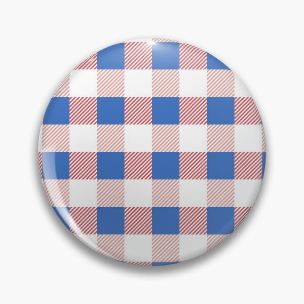 Item preview, Preppy Retro Pink Blue Gingham Plaid designed and sold by IamTrending.