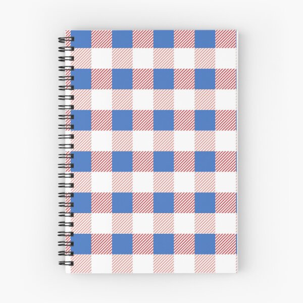 Item preview, Preppy Retro Pink Blue Gingham Plaid designed and sold by IamTrending.