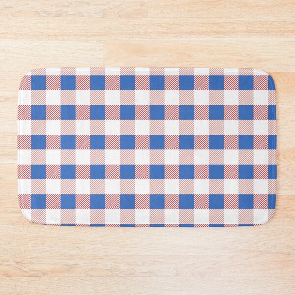 Item preview, Preppy Retro Pink Blue Gingham Plaid designed and sold by IamTrending.