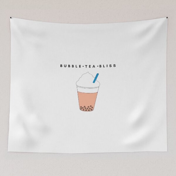 Item preview, Bubble tea bliss print - Black text designed and sold by AlexiaArts.
