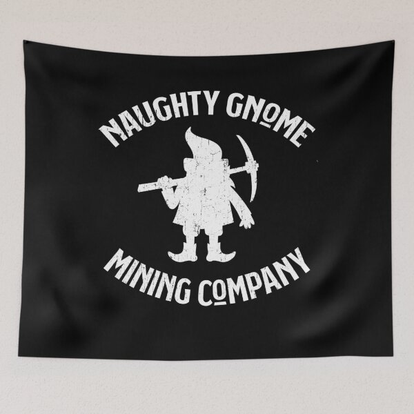 Item preview, Naughty Gnome Mining Company Funny Miner Cryptocurrency designed and sold by funnytshirtemp.