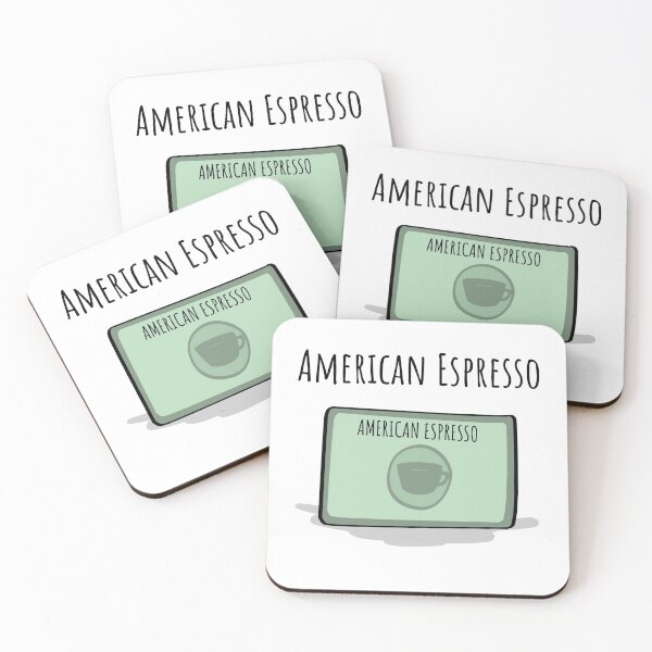 Item preview, American Espresso - Coffee Pun designed and sold by The-Drip-Feed.