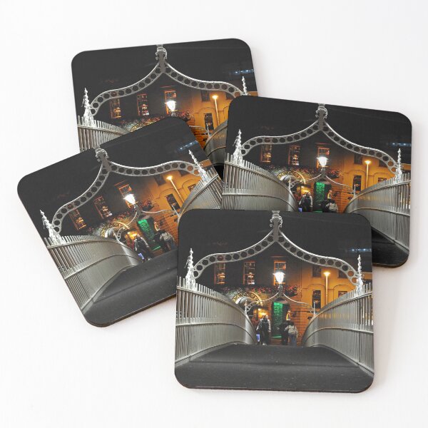 Item preview, Dublin. Ha'penny bridge at night designed and sold by Random Railways.