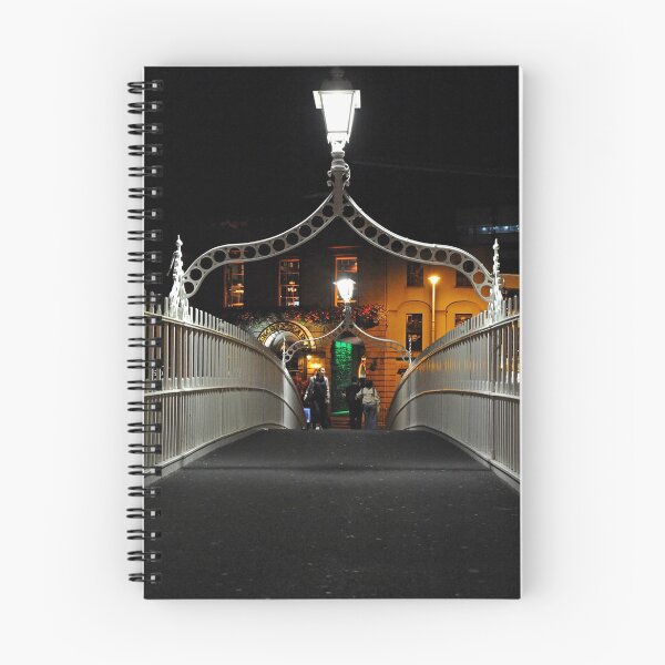 Item preview, Dublin. Ha'penny bridge at night designed and sold by Random Railways.