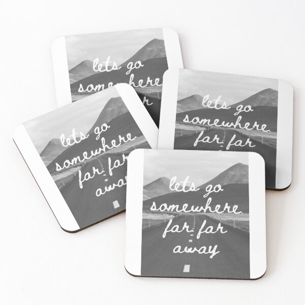 Item preview, lets go somewhere- black and white designed and sold by WanderAesthetic.