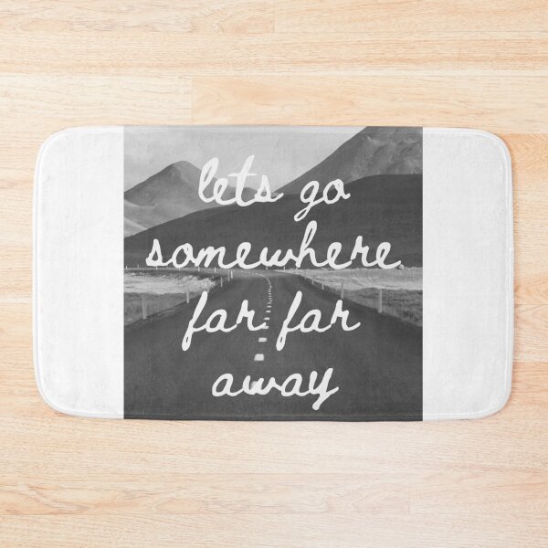 Item preview, lets go somewhere- black and white designed and sold by WanderAesthetic.