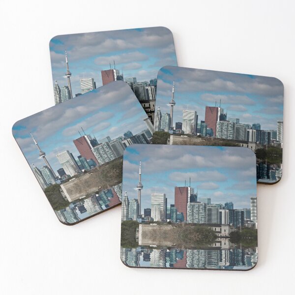 Item preview, Toronto Skyline From The Pape Ave Bridge Reflection No 1 designed and sold by The Learning Curve Photography.