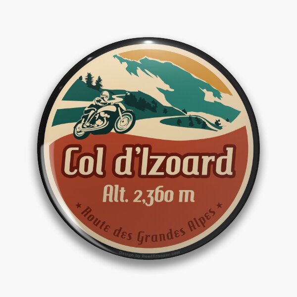 Item preview, Col d'Izoard 01 Motorcycle T-Shirt + Sticker - Route des Grandes Alpes   designed and sold by ROADTROOPER.