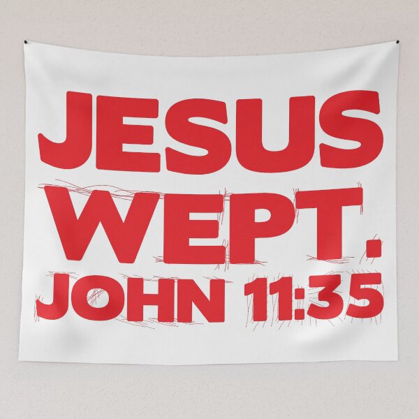 Item preview, Jesus wept designed and sold by plushism.