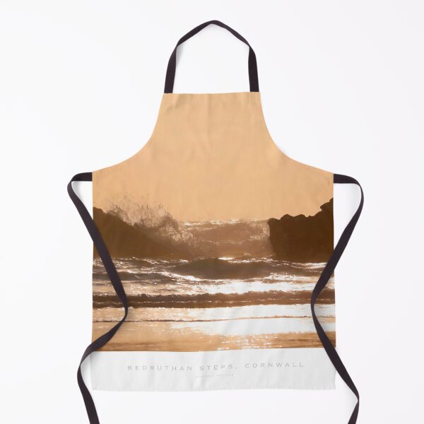 Item preview, Painterly image of coast at Bedruthan Steps, Cornwall, England. designed and sold by andrewroland.