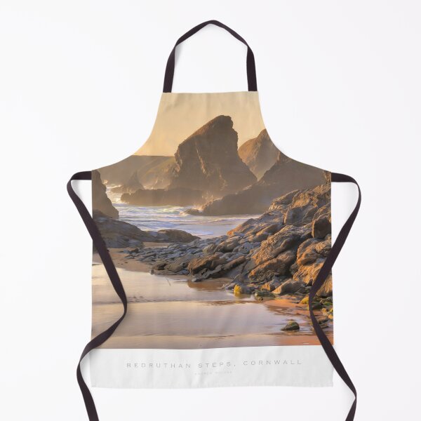 Item preview, Painterly image of coast at Bedruthan Steps, Cornwall, England. designed and sold by andrewroland.