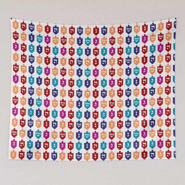 Item preview, Cheerful and Colorful Dreidels for Hanukkah designed and sold by Amber Dove Studio.