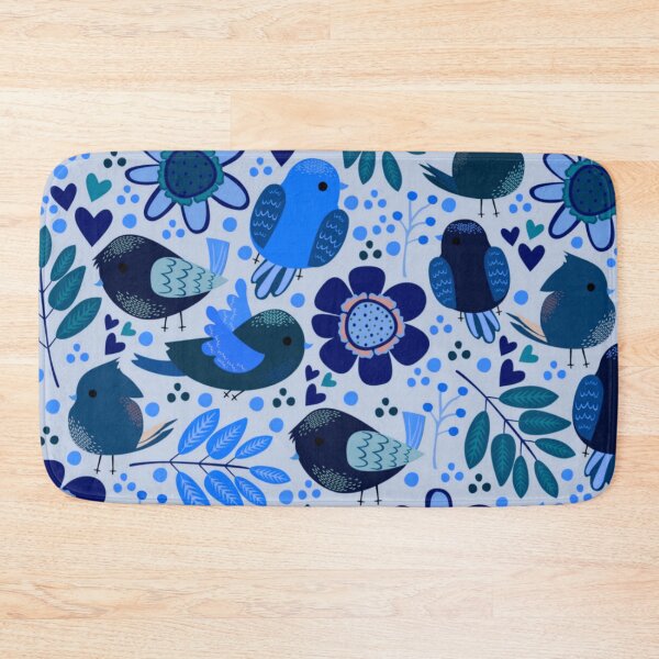 Item preview, Birds Flowers and Leaves Illustration Pattern Design designed and sold by adityanik.