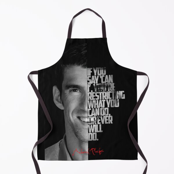 Item preview, Black and white Michael Phelps quote. designed and sold by Enea Kelo.