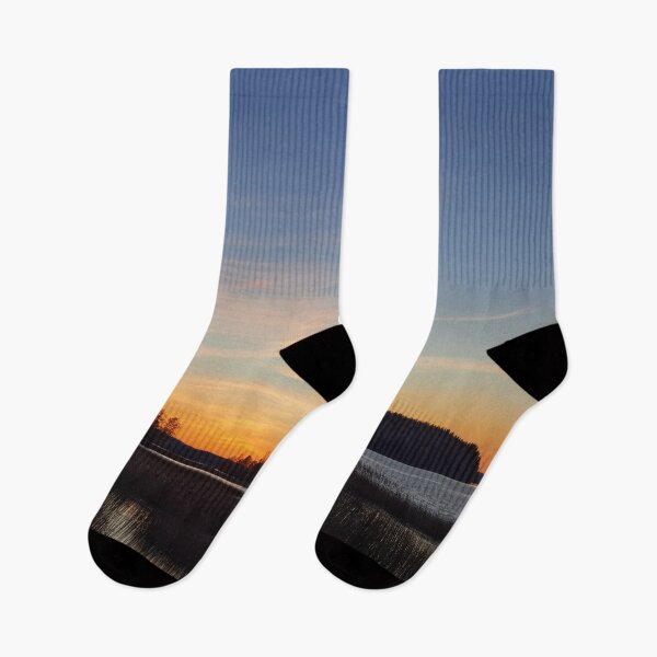 Item preview, Zigzag clouds reflecting the setting fun designed and sold by Jouko Lehto Photography.
