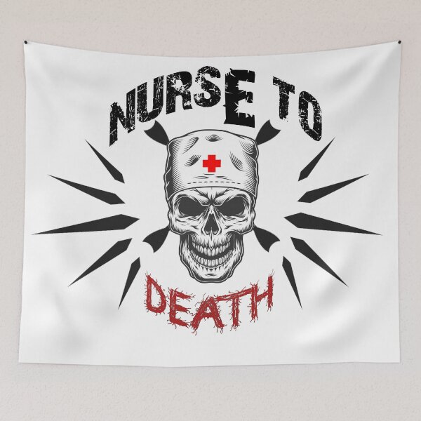 Item preview, nurse to death t-shirt women power  designed and sold by Elhshop ⭐⭐⭐⭐⭐.