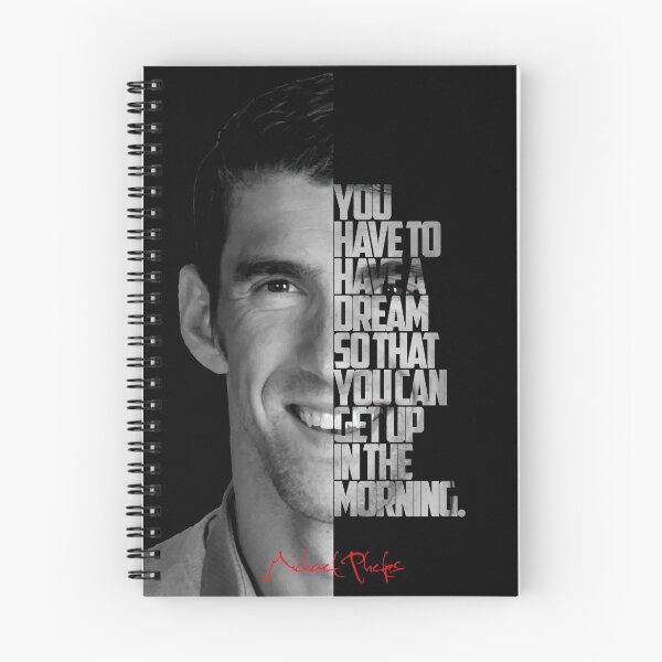 Item preview, Black and white Michael Phelps quote. designed and sold by Enea Kelo.